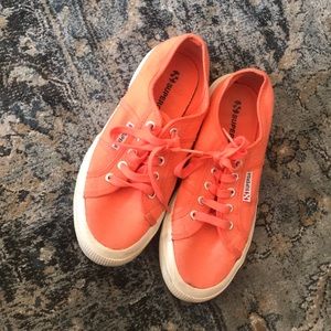 Superga orange sneakers size 7